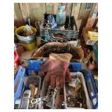 Blue ball jar light & misc hardware