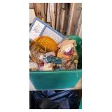 Tote of Halloween and fall decor