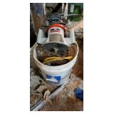 Craftsman router and contents in bucket