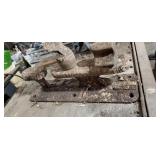 Railroad rail anvil & 2 auto body tools