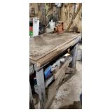 Work bench with vise only this lot is table &
