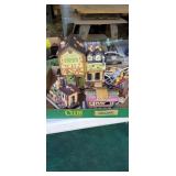 The wagon wheel fall decor lights up