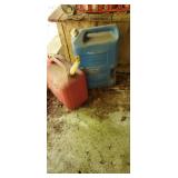 Igloo water jug and 5 gallon gas jug