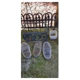 Decorative plant holder and feet