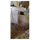 3 cabinet doors