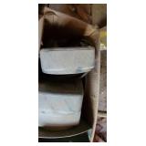 Box of misc duct work & electrical parts