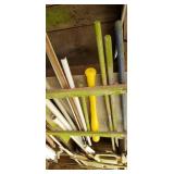 PVC plastic bat & misc