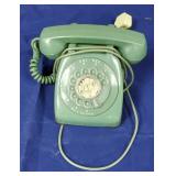 Vintage green telephone