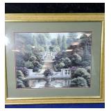 Flower garden Print. 35 X 29 inches.