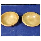 Pair of beautiful wood bowls