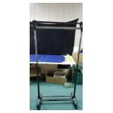 Rolling closet racks approx 5 & 6 feet tall