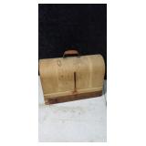 Vintage sewing machine in case