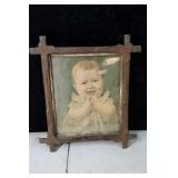 Victorian  baby print approx 12 x 14 inches