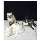 Collection of cat figurines