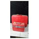 Vintage  red Samsonite  luggage