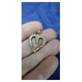 14kt  Diamond  & Gold pendant