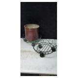 Rolling plant stands and pot