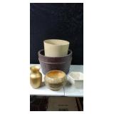 Large group of flower pots