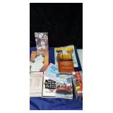 Grouping of books, journal and VHS TAPES