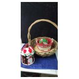 Large basket and Christmas  items