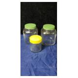 3 good canister jars