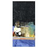 Group of glasses and misc