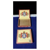 Pair of Royal Jamaica cigar boxes