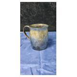 Silver plated pitcher approx 6 inches tall