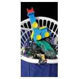 Basket of various toys