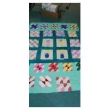 Handmade quilt top approx full size