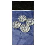 4 star of David bowls