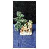 Snowman  family with Christmas  tree