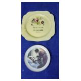 Norman Rockwell & Daily Bread plate