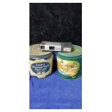 Redman tin, lard tin and camera