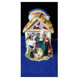Nativity scene cookie jar