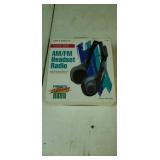 AM FM Headset radio