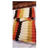 Get ready for fall with a hand made throw approx