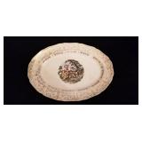 Empress Chantilly 24kt gold George & Martha plate