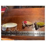 (3) vintage Fred Arborgast Jitterbug lures