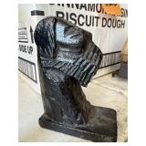 Small Cast Iron Dog Doorstop Bookend