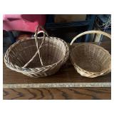 (2) wicker baskets