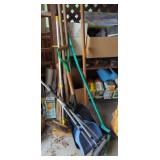 Scoop Shovel, Post Hole Digger, Brushes & more