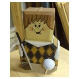 Painted Golfer Brick