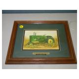 JD Model A Picture, Marble Tractor, Keychain