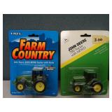 (3) Ertl 1/64 John Deere Tractors & Gator NIP