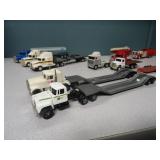 Box Lot: 1/64 Ertl Semi Trucks & Trailers