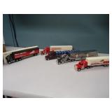 Box Lot: (5) 1/64 Semis & Trailers