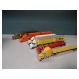 Box Lot: (6) 1/64 Semis & Trailers