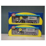 Pair Athearn HO Semi Truck Models NOL