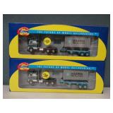 Pair Athearn HO Semi Truck Models Maersk Sealand